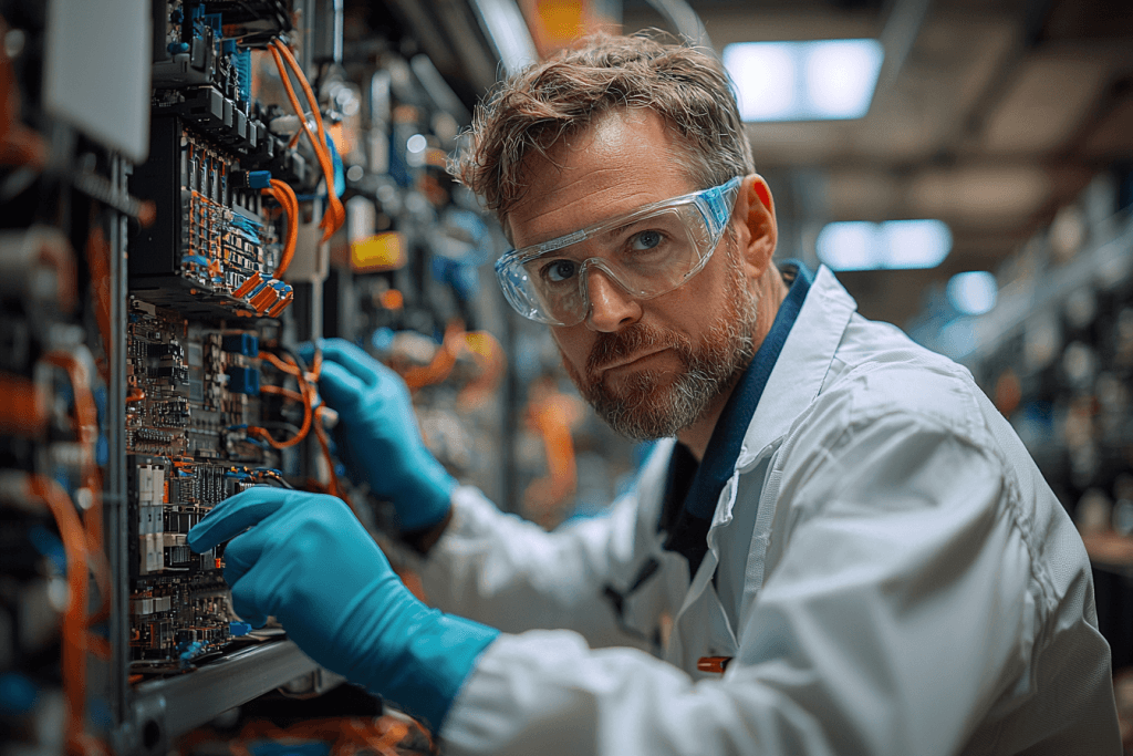 Technician in Ottawa performing detailed internal computer cleaning using specialized tools